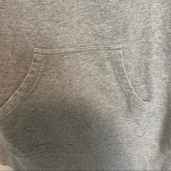 Norma Kamali Sweatshirt Gray Pullover Boat Neck Loungewear Beateau Kangaroo Rib - Picture 3 of 8